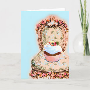 Tea Party Cupcake Design Card