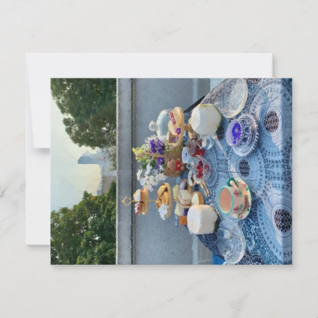 tea party greeting card (Front)