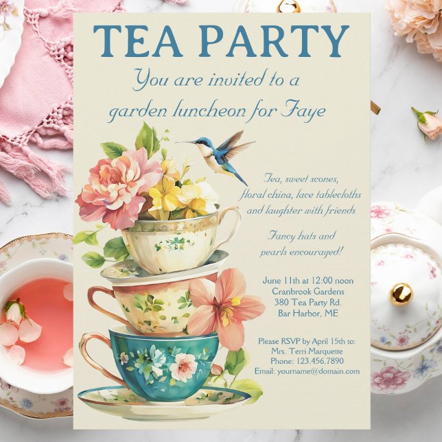 Tea Party Invitation (Creator Uploaded)