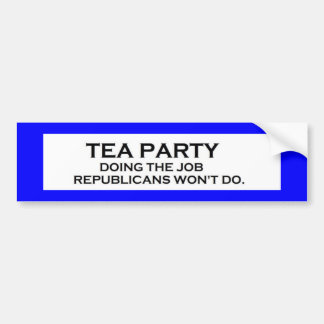 tea party job3 bumper sticker