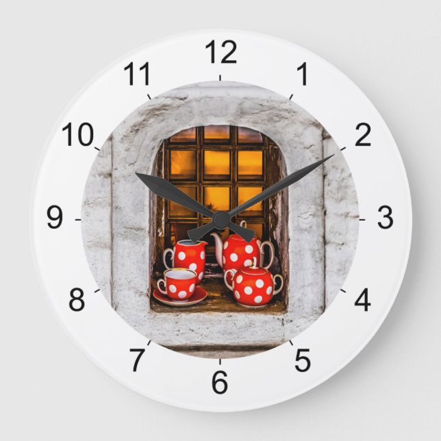 Tea Party Large Clock (Front)