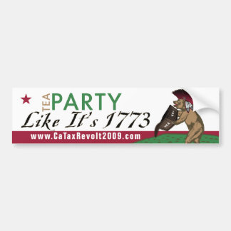 Tea Party Like It's 1773 Bumper Sticker