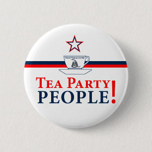 Tea Party People! 6 Cm Round Badge