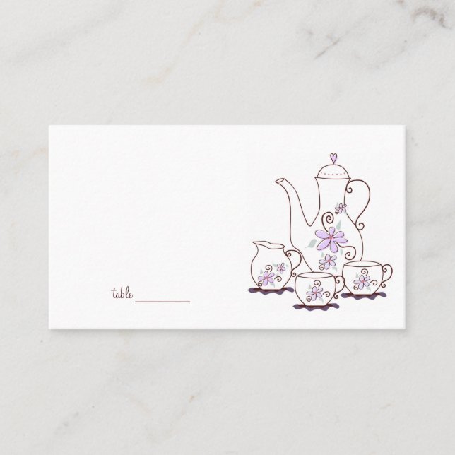 Tea Party Place Cards (Front)