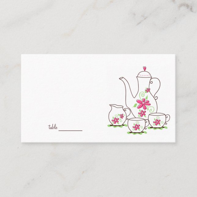 Tea Party Place Cards (Front)