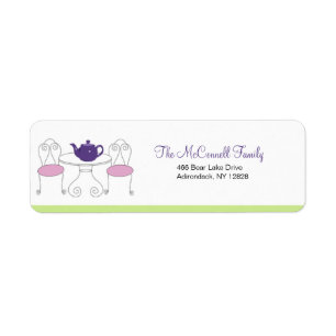 Tea Party PRINTABLE ADDRESS LABELS