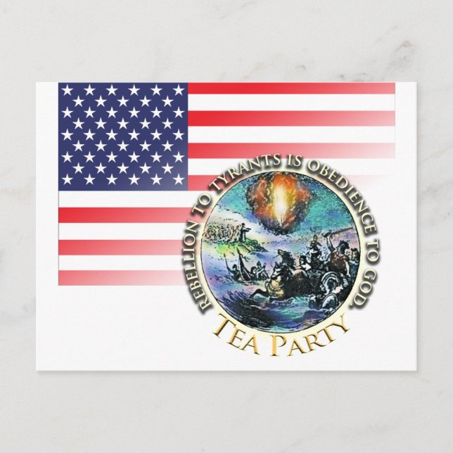 Tea Party Rebellion Postcard (Front)