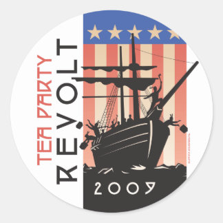 Tea Party Revolt 2009 Classic Round Sticker