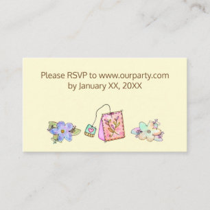 Tea Party RSVP Card
