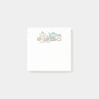 Tea Party Set High Tea Post-It Notes Pad