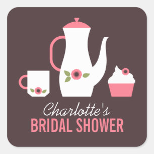 Tea Party Square Sticker