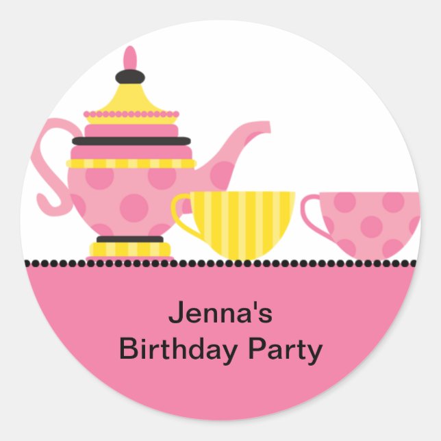 Tea Party Stickers (Front)