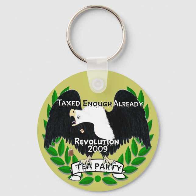 TEA Party Supplies Key Ring (Front)