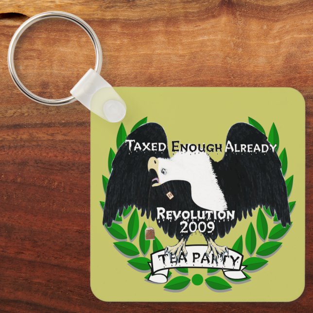 TEA Party Supplies Key Ring (Front)
