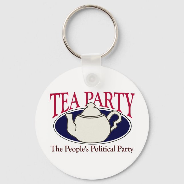 Tea Party Tax Day keychain (Front)