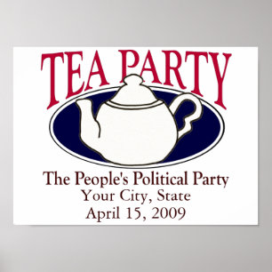 Tea Party Tax Day poster