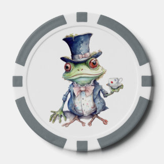 Tea Party Toad in Top Hat Poker Chips