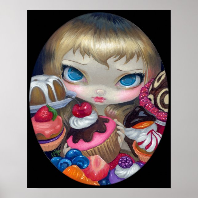 Tea Party Treats ART PRINT Alice in Wonderland (Front)