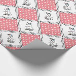 Tea Party Westie Dog West Highland White Terrier Wrapping Paper