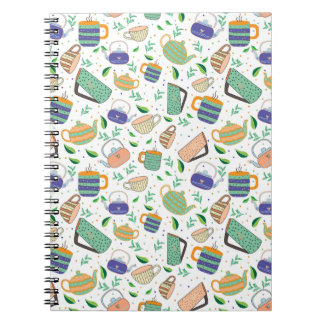 tea pattern notebook