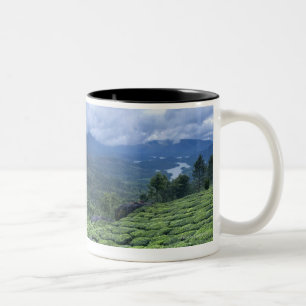 Tea plantation 2 Kerala state India Two-Tone Coffee Mug