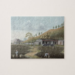 Tea planting (w/c on paper) jigsaw puzzle
