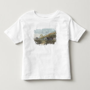 Tea planting (w/c on paper) toddler T-Shirt
