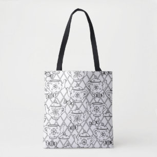 Tea Pot Doodle 2 Tote Bag