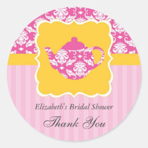 Tea Pot Favour Seal Sticker