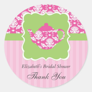 Tea Pot Favour Seal Sticker