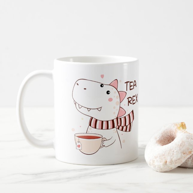 Tea-Rex Coffee Mug (With Donut)