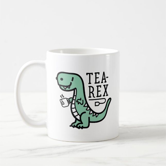 Tea-Rex Coffee Mug (Left)