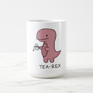Tea-Rex, Cute Dinosaur , Funny Lover Dino  Coffee Mug