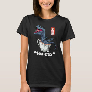 Tea Rex Cute Rex Dinosaur Team Joke Pun Humor Dino T-Shirt