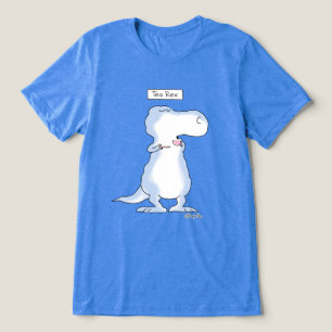 TEA REX dinosaur by Boynton Tri-Blend Shirt
