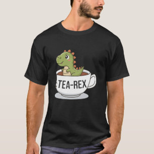 Tea Rex Dinosaur Funny And Cute for Tea Lovers Kid T-Shirt