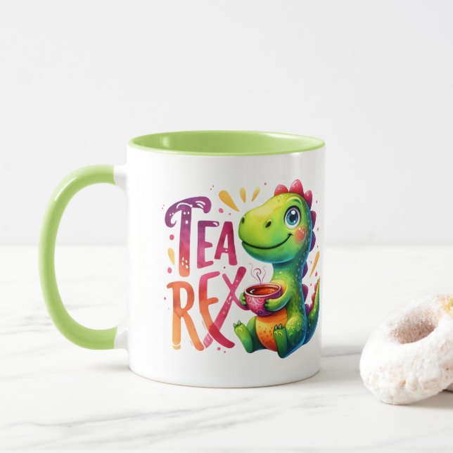 Tea Rex Dinosaur Mug (With Donut)