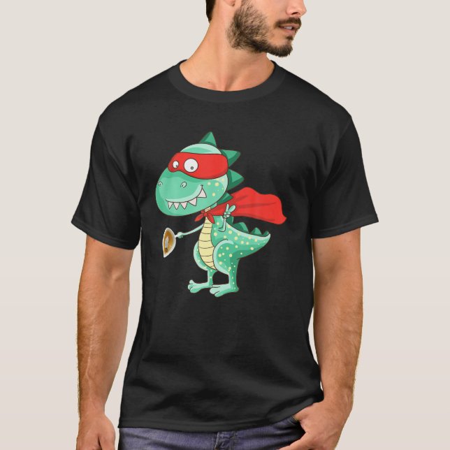 Tea Rex Funny Dinosaur Tea Party T-Shirt (Front)