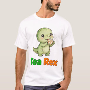 Tea Rex Funny Dinosaur Tea T-Shirt