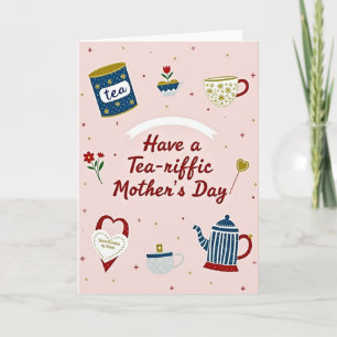 Tea Riffic Mothers Day Scene Card