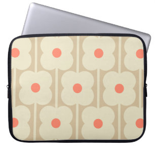 Tea Rose , Giant Abacus Flowers, retro style Laptop Sleeve