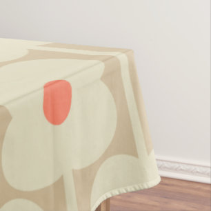 Tea Rose , Giant Abacus Flowers, retro style Tablecloth