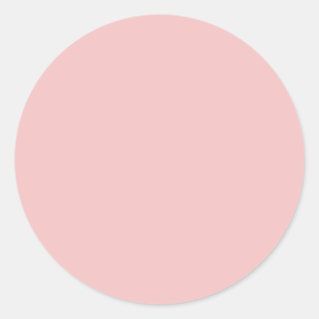 Tea Rose Pink Classic Round Sticker (Front)