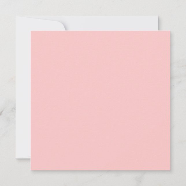 Tea Rose Pink Solid Colour Card (Front)