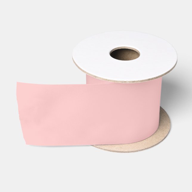 Tea Rose Pink Solid Colour Satin Ribbon (Spool)
