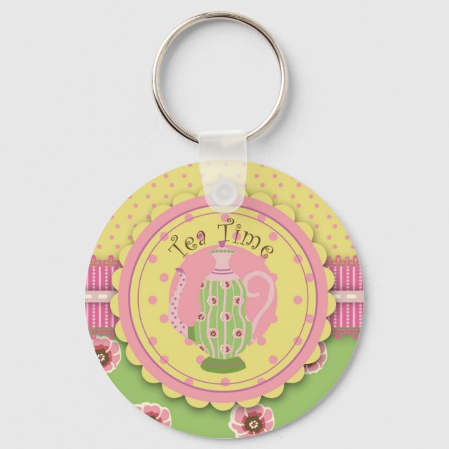 Tea Service Keychain (Front)