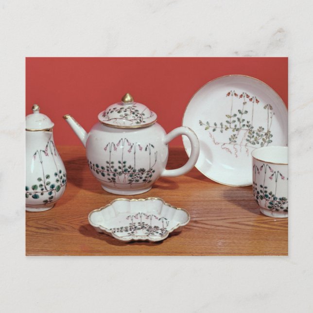 Tea service presented to Carl Linnaeus Postcard (Front)