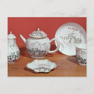 Tea service presented to Carl Linnaeus Postcard