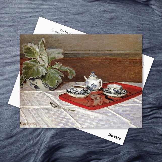 Tea Set Still Life Claude Monet Postcard (Creator Uploaded)