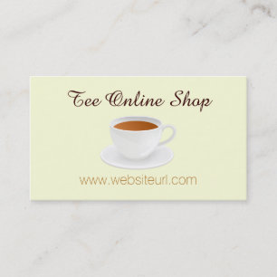 tea shop business card